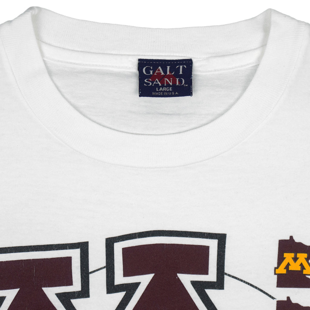 NCAA (Galt Sand) - Minnesota Golden Gophers Single Stitch T-Shirt 1990s Large Vintage Retro