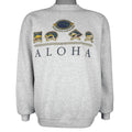 Vintage (Hanes) - Aloha Hawaii Embroidered Crew Neck Sweatshirt 1990s Large Vintage Retro 