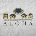 Vintage (Hanes) - Aloha Hawaii Embroidered Crew Neck Sweatshirt 1990s Large Vintage Retro 