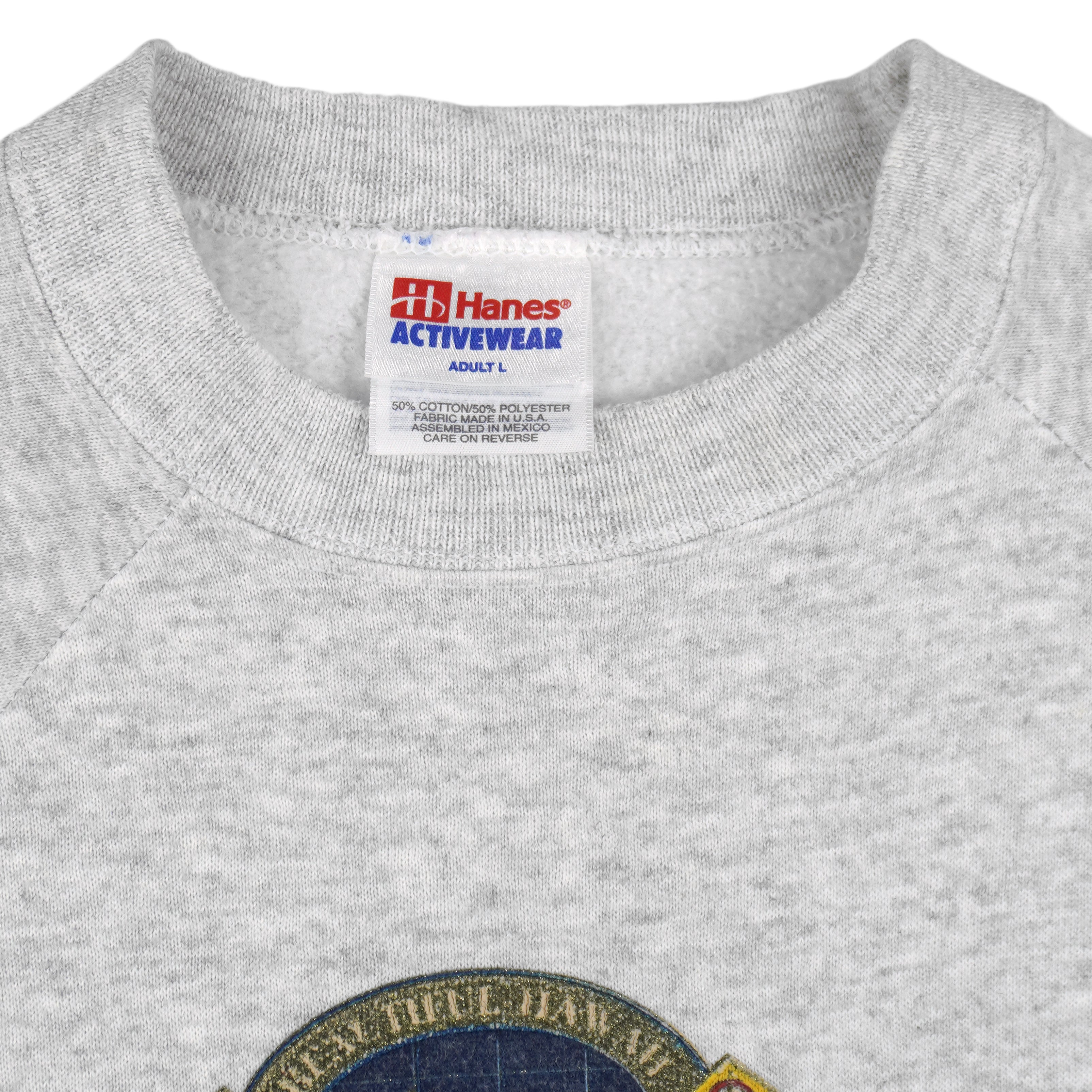 Vintage (Hanes) - Aloha Hawaii Embroidered Crew Neck Sweatshirt 1990s Large Vintage Retro 