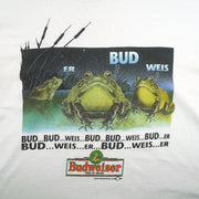 Budweiser (Short Hills Tee) - Frogs Bud-Weis-Er T-Shirt 1995 X-Large