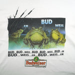 Budweiser (Short Hills Tee) - Frogs Bud-Weis-Er T-Shirt 1995 X-Large