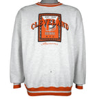 NFL (CS) - Cleveland Browns AFC Champions Crew Neck Sweatshirt 1990s Large Vintage Retro Football