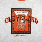 NFL (CS) - Cleveland Browns AFC Champions Crew Neck Sweatshirt 1990s Large Vintage Retro Football