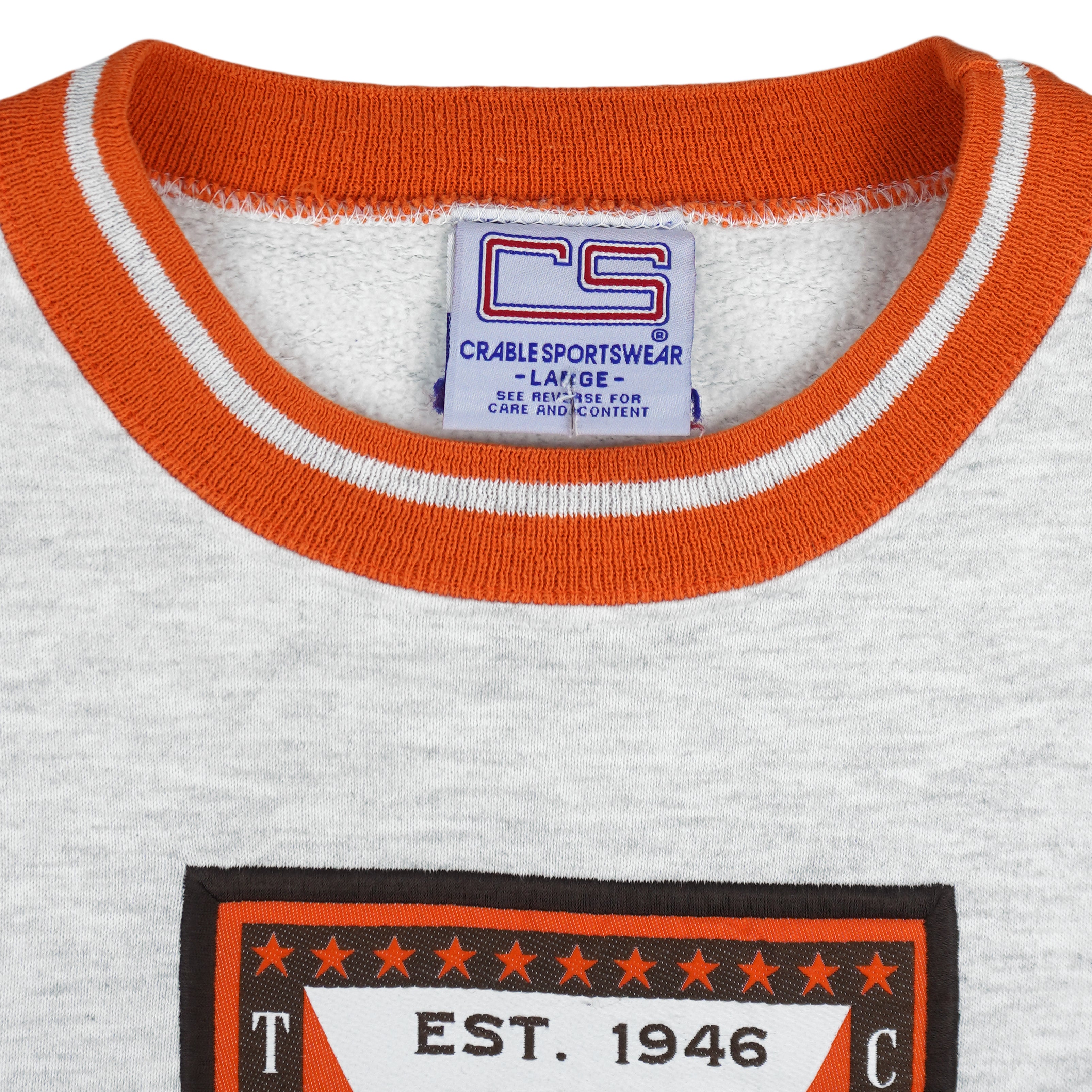 NFL (CS) - Cleveland Browns AFC Champions Crew Neck Sweatshirt 1990s Large Vintage Retro Football