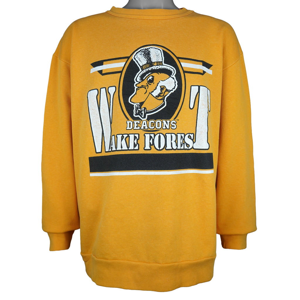 NCAA (Dodger) - Wake Forest University Crew Neck Sweatshirt 1990s Medium Vintage Retro