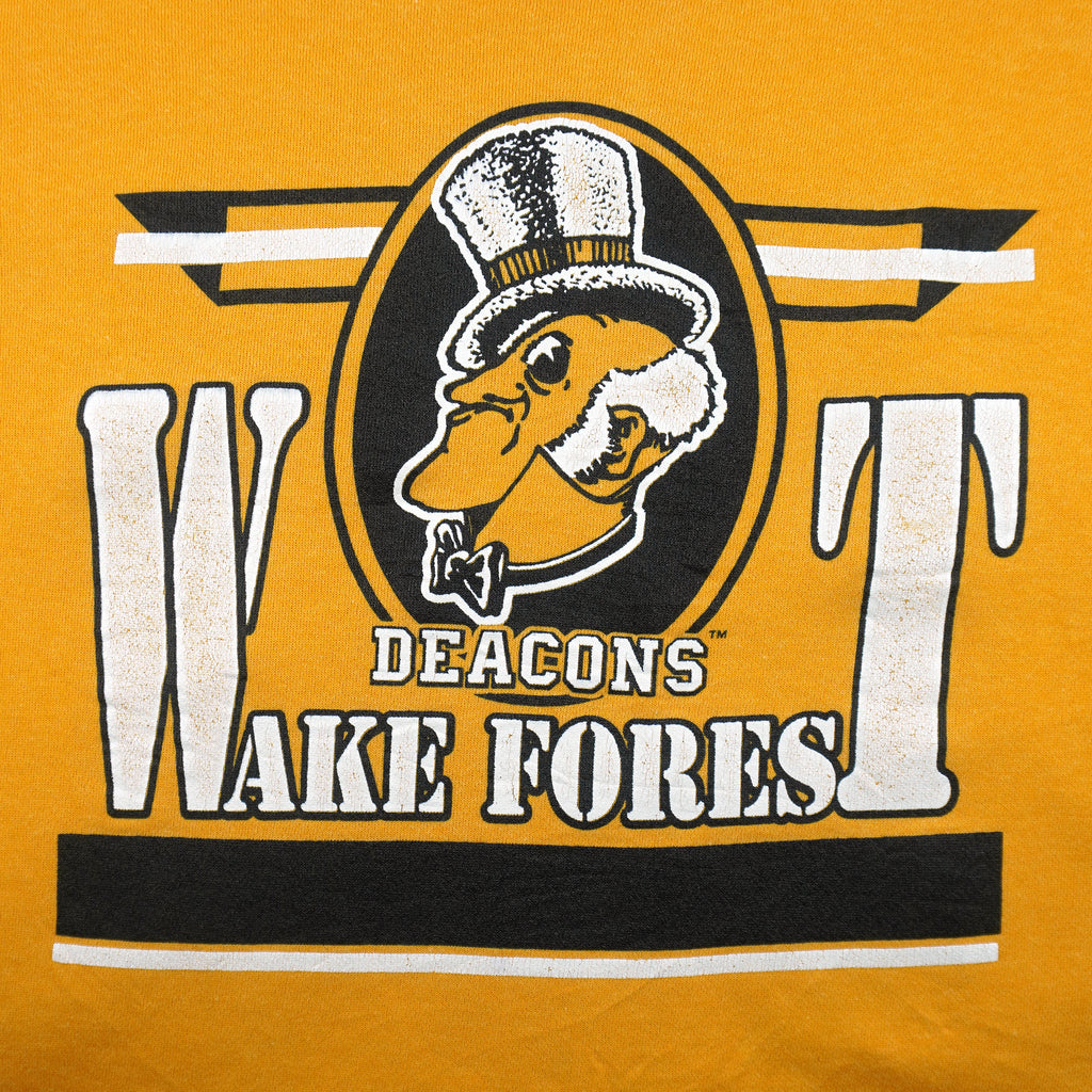 NCAA (Dodger) - Wake Forest University Crew Neck Sweatshirt 1990s Medium Vintage Retro