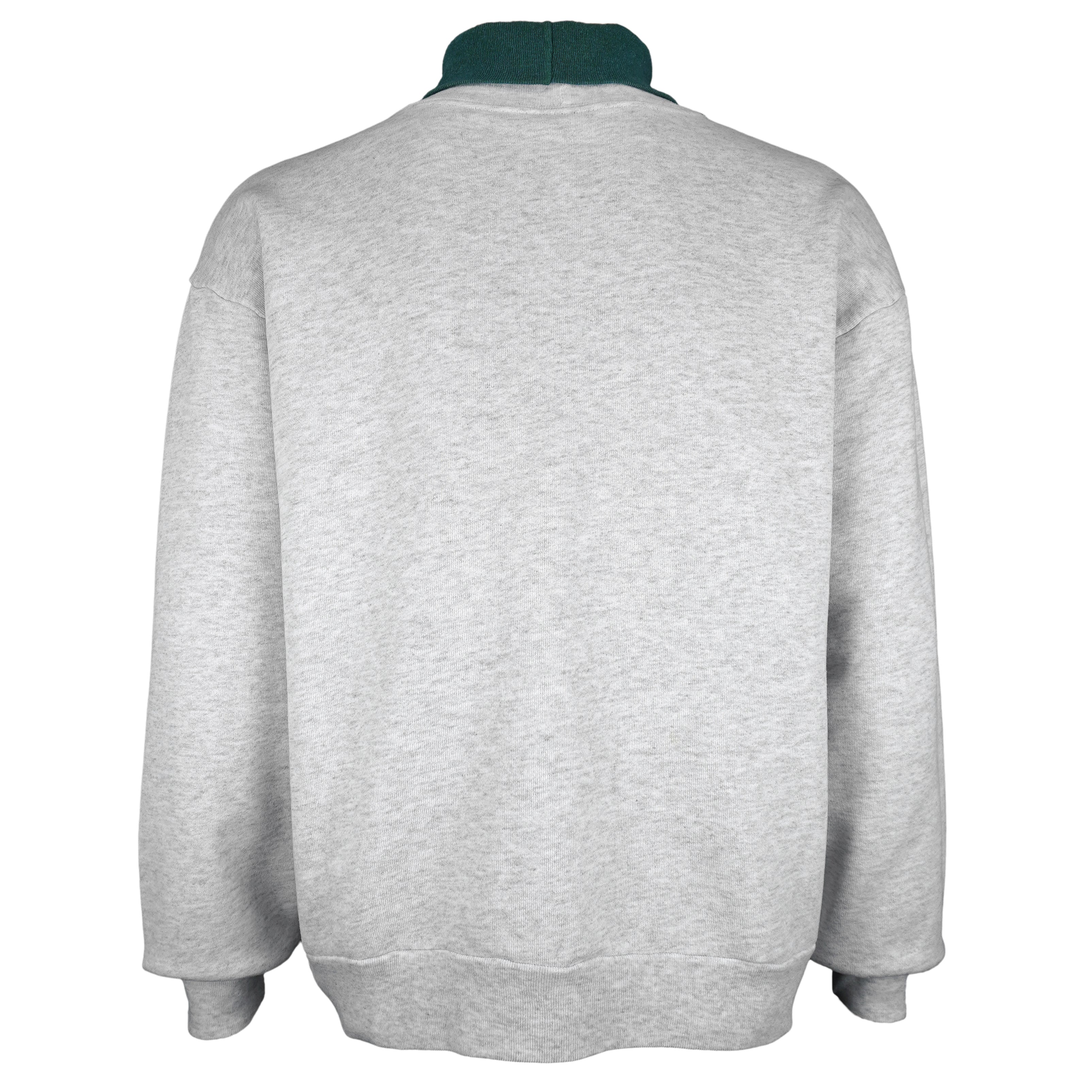 NFL - Green Bay Packers Embroidered Turtleneck Sweatshirt 1990s Medium Vintage Retro Football