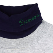 MLB (Majestic) - Milwaukee Brewers Turtleneck Sweatshirt 1990s Medium Vintage Retro Baseball