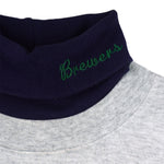 MLB (Majestic) - Milwaukee Brewers Turtleneck Sweatshirt 1990s Medium Vintage Retro Baseball