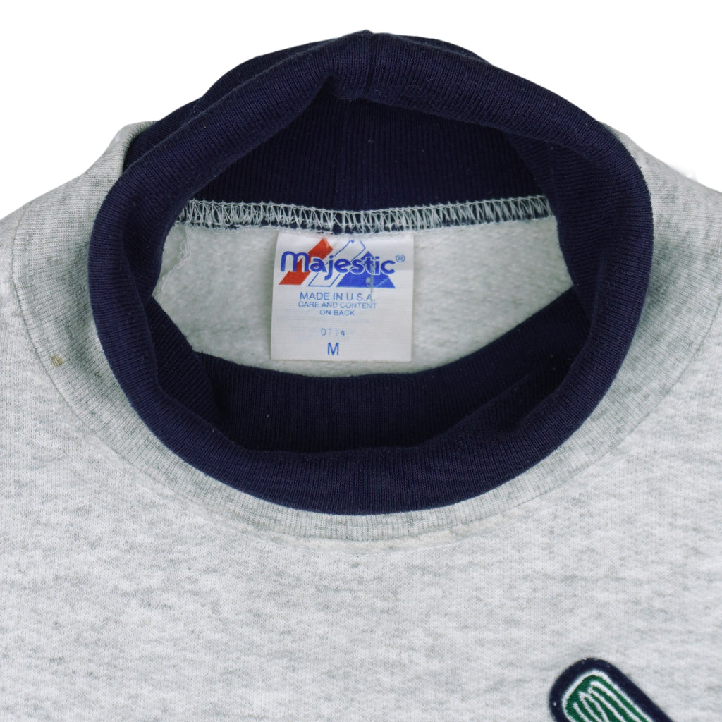 MLB (Majestic) - Milwaukee Brewers Turtleneck Sweatshirt 1990s Medium Vintage Retro Baseball
