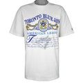 MLB (Nutmeg) - Toronto Blue Jays American League Champions T-Shirt 1991 X-Large Vintage Retro Baseball
