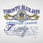 MLB (Nutmeg) - Toronto Blue Jays American League Champions T-Shirt 1991 X-Large Vintage Retro Baseball