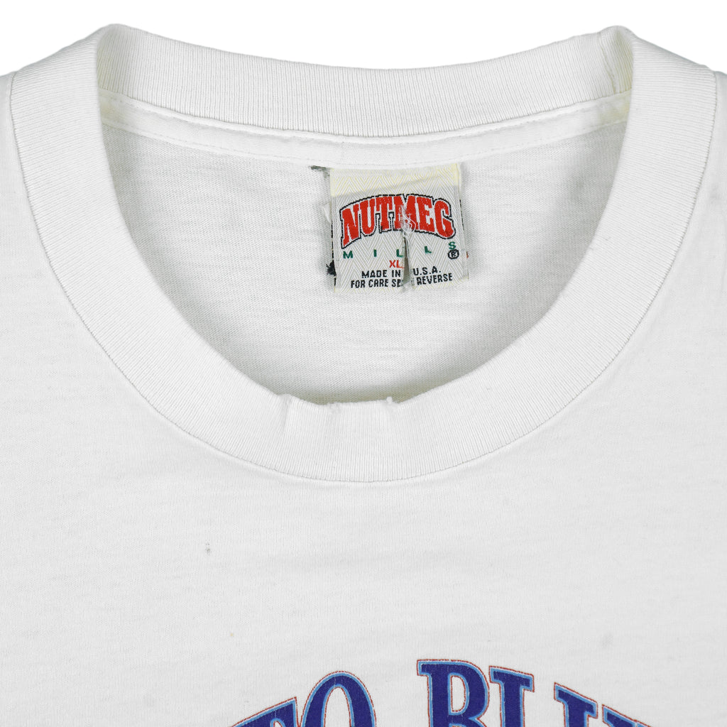 MLB (Nutmeg) - Toronto Blue Jays American League Champions T-Shirt 1991 X-Large Vintage Retro Baseball