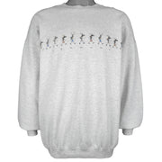 Vintage - Vermont Trekking Mooses Crew Neck Sweatshirt 1990s Large Vintage Retro