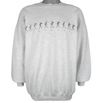 Vintage - Vermont Trekking Mooses Crew Neck Sweatshirt 1990s Large