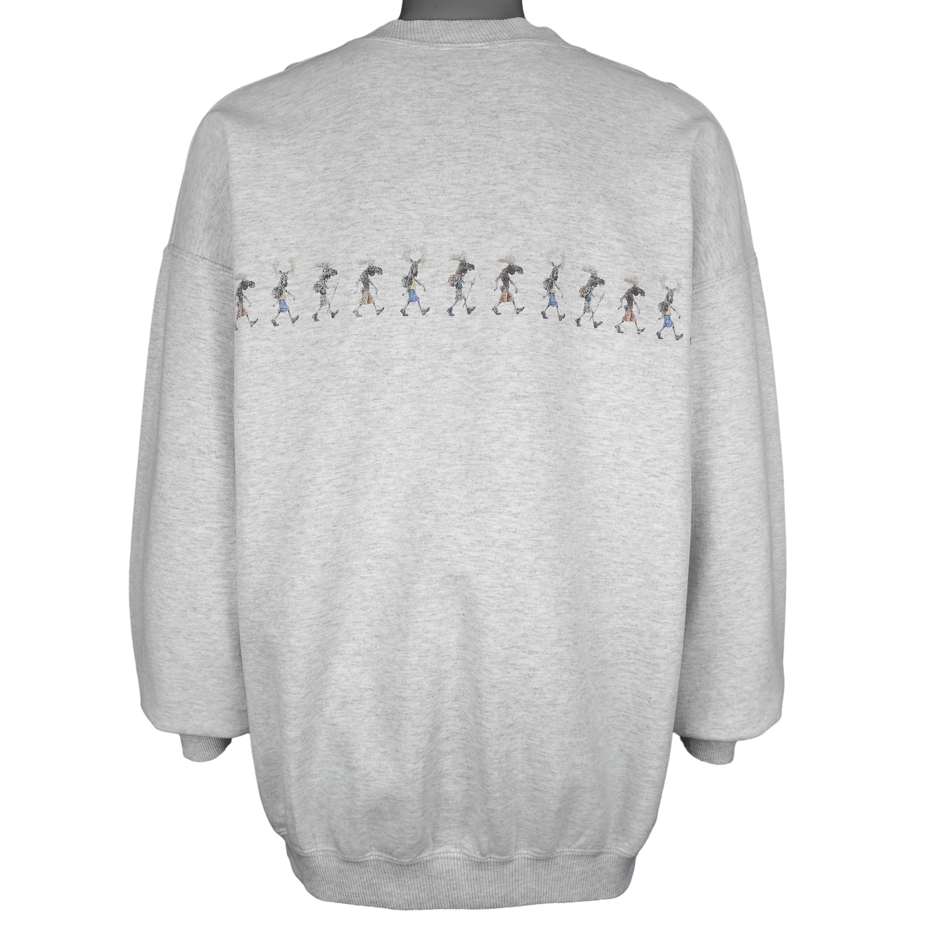 Vintage - Vermont Trekking Mooses Crew Neck Sweatshirt 1990s Large Vintage Retro