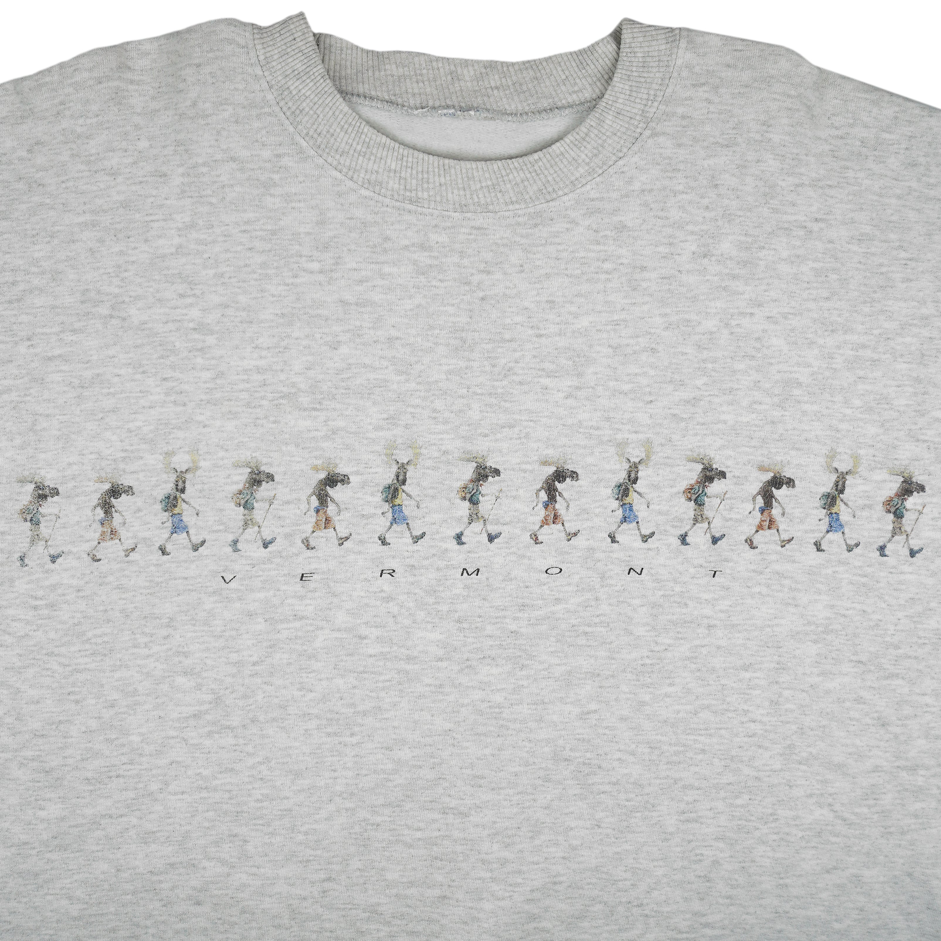Vintage - Vermont Trekking Mooses Crew Neck Sweatshirt 1990s Large Vintage Retro