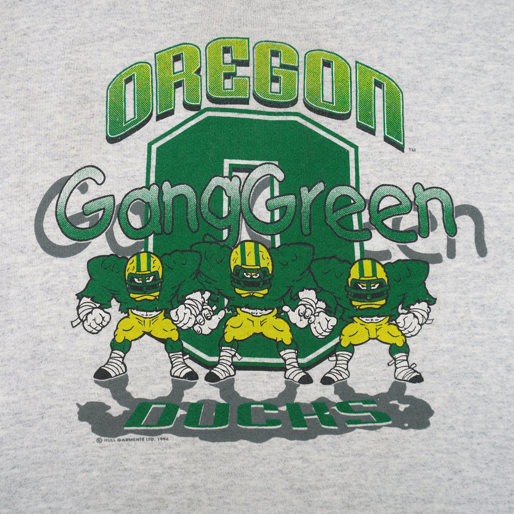 NCAA (Oneita) - Oregon Ducks Crew Neck Sweatshirt 1994 X-Large Vintage Retro