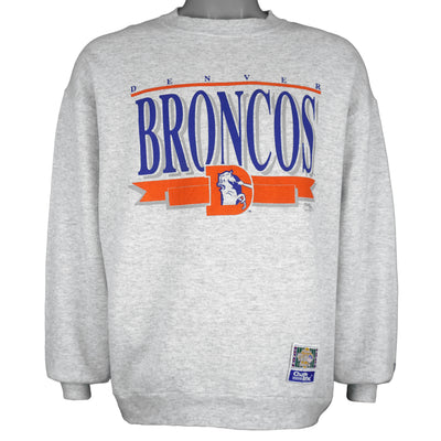 NFL (Chalk Line) - Denver Broncos Crew Neck Sweatshirt 1992 Large