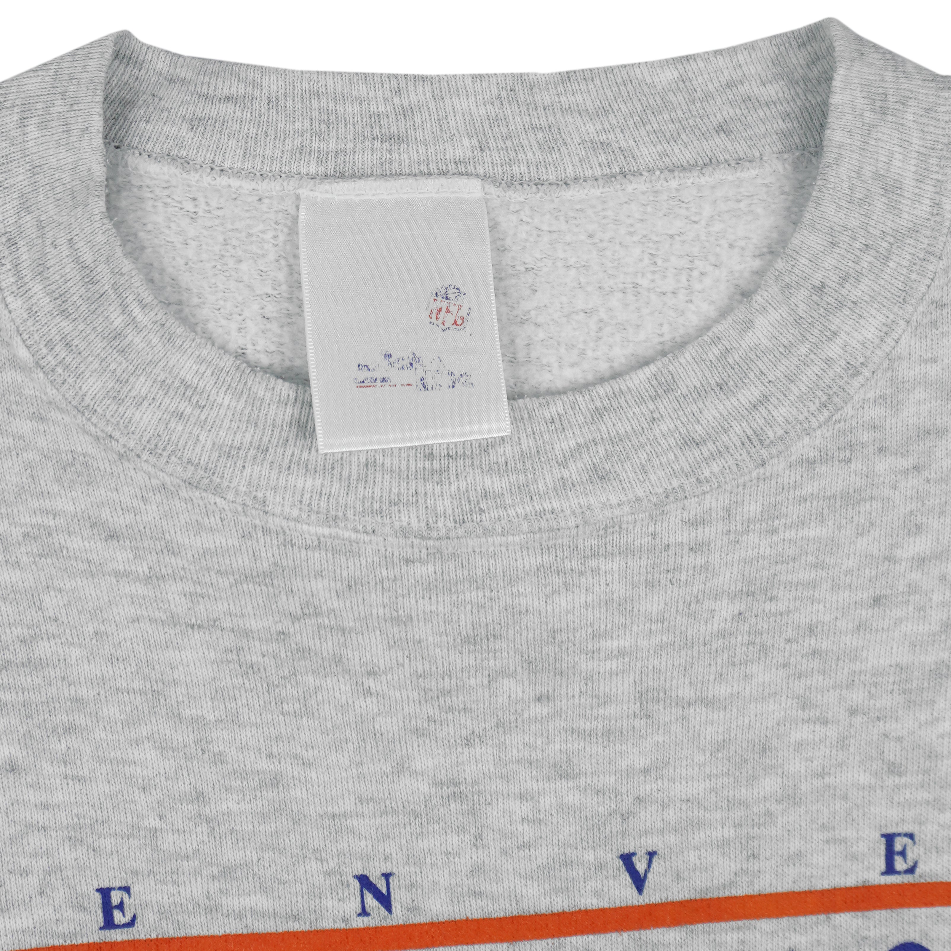 NFL (Chalk Line) - Denver Broncos Crew Neck Sweatshirt 1992 X-Large Vintage Retro Football