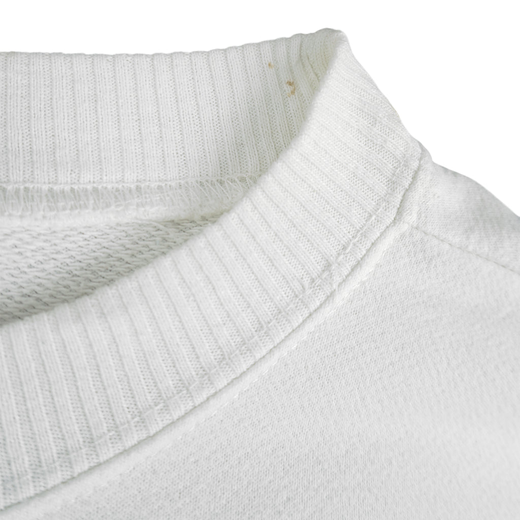 Vintage (ESPRIT) - White Spell-Out Crew Neck Sweatshirt 1990s Large Vintage Retro