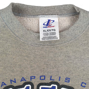 NFL (Logo Athletic) - Indianapolis Colts AFC Champs Helmet Crew Neck Sweatshirt 1990s X-Large Vintage Retro Football