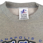 NFL (Logo Athletic) - Indianapolis Colts AFC Champs Helmet Crew Neck Sweatshirt 1990s X-Large Vintage Retro Football