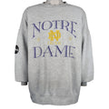 NCAA (Nutmeg) - Grey Notre Dame Fighting Irish Sweatshirt 1990s XX-Large Vintage Retro
