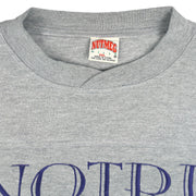 NCAA (Nutmeg) - Grey Notre Dame Fighting Irish Sweatshirt 1990s XX-Large Vintage Retro
