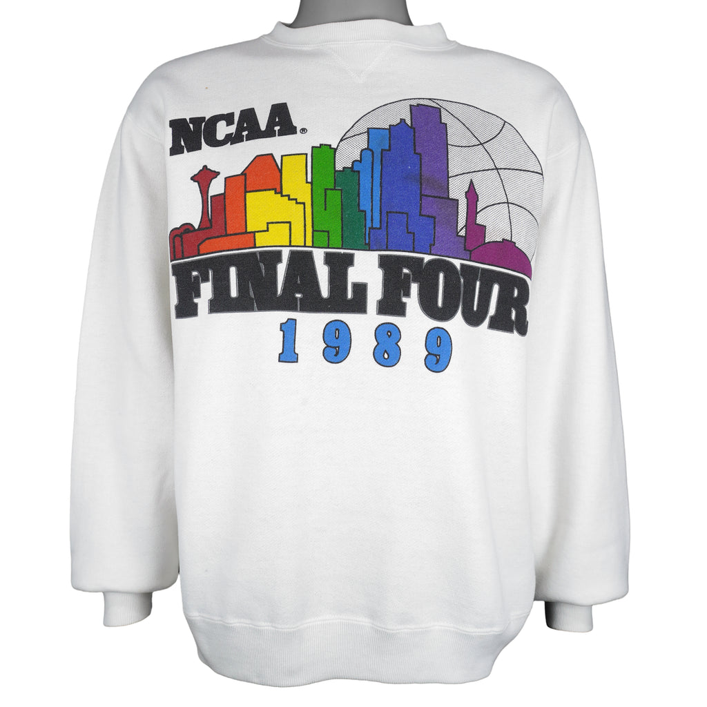 NCAA (Galt Sand) - Final Four Championship Crew Neck Sweatshirt 1989 Medium Vintage Retro Basketball