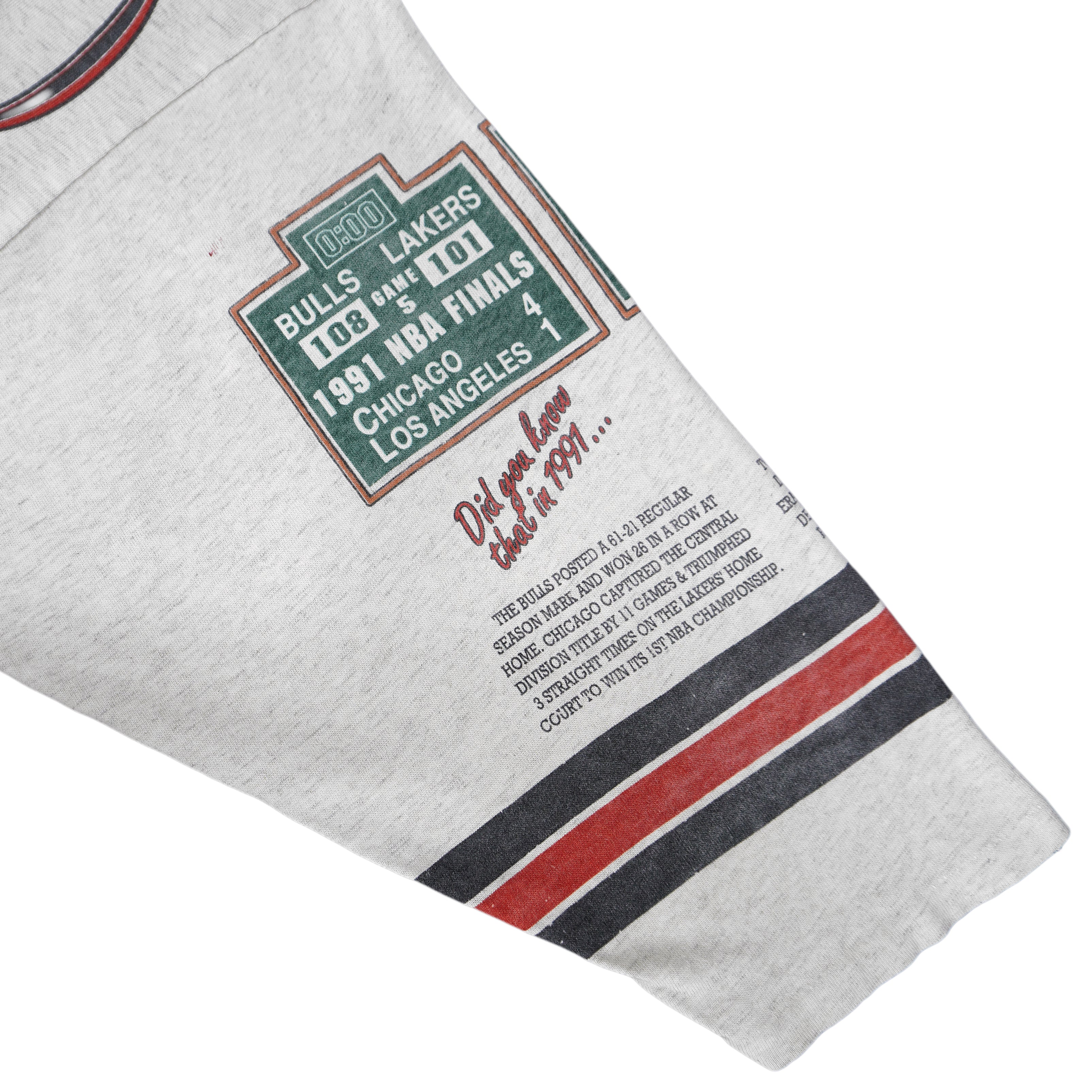 NBA (Long Gone) - Chicago Bulls NBA World Champions T-Shirt 1993 Large Vintage Retro Basketball