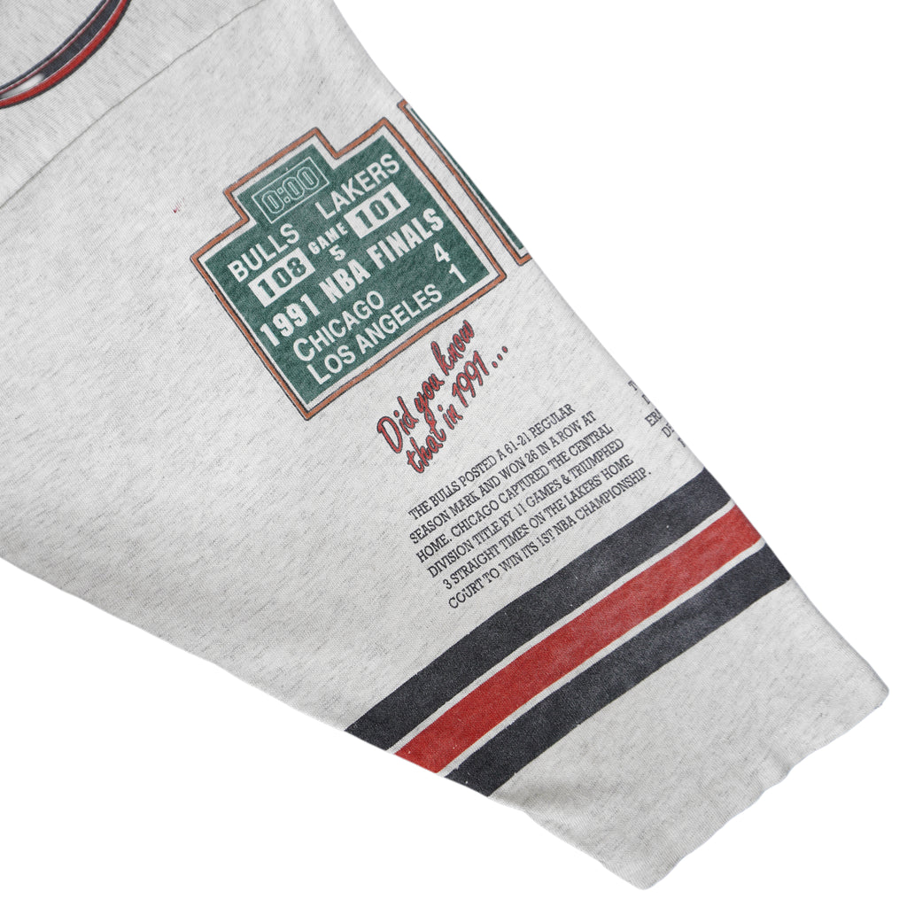 NBA (Long Gone) - Chicago Bulls NBA World Champions T-Shirt 1993 Large Vintage Retro Basketball