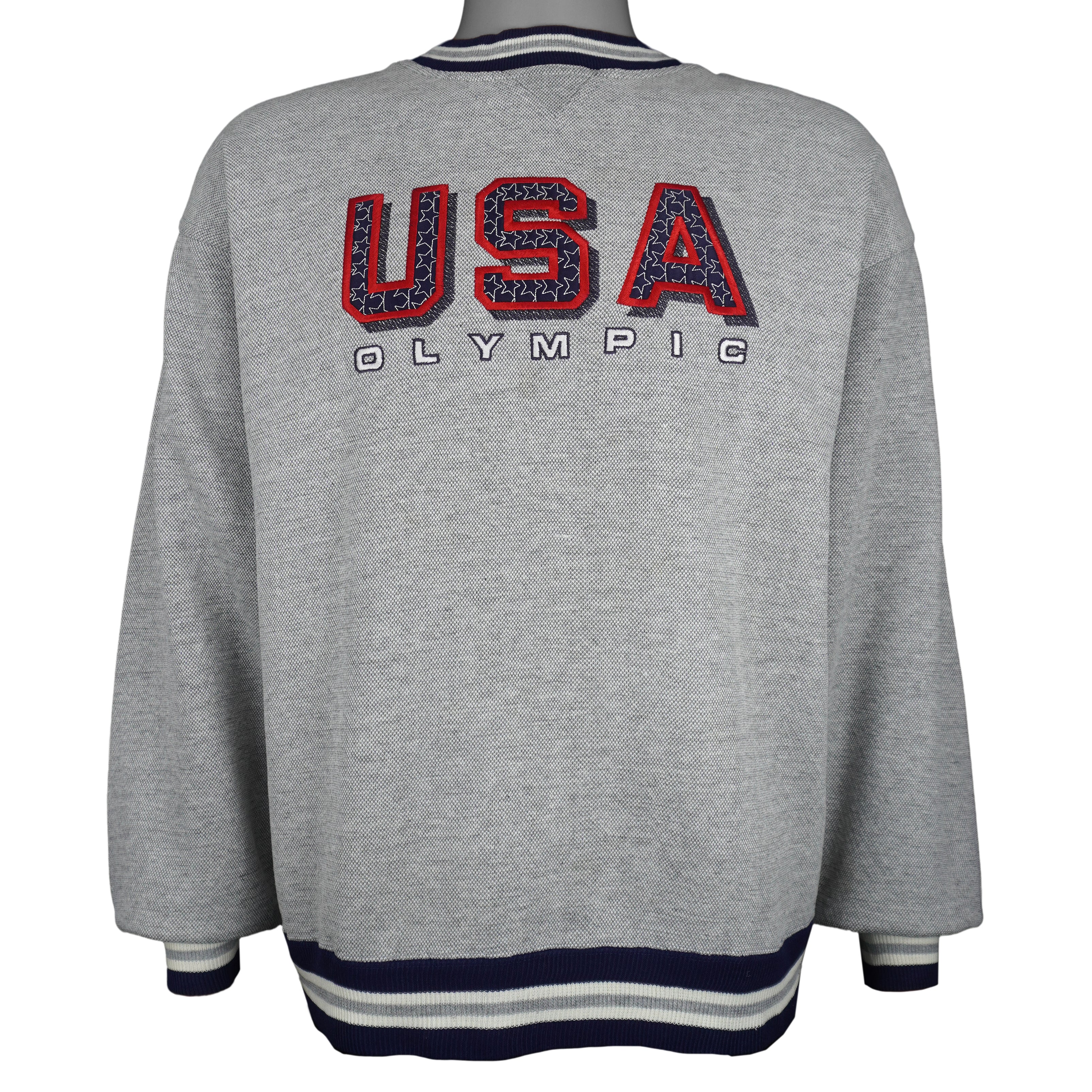 Vintage (JCPenney) - USA Olympic Games Embroidered Sweatshirt 1990s Medium Vintage Retro