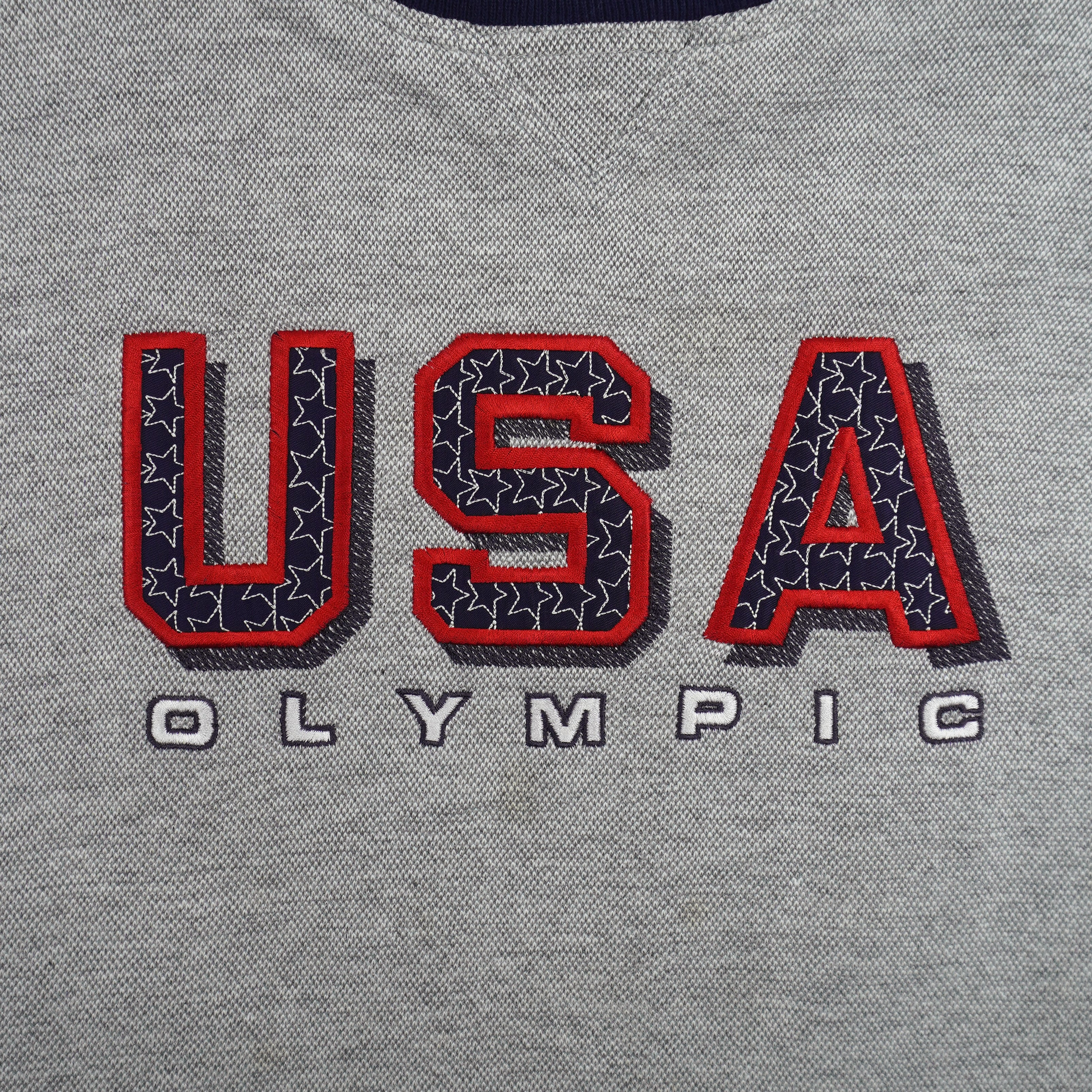 Vintage (JCPenney) - USA Olympic Games Embroidered Sweatshirt 1990s Medium Vintage Retro