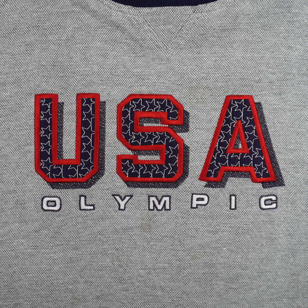 Vintage (JCPenney) - USA Olympic Games Embroidered Sweatshirt 1990s Medium Vintage Retro