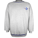 MLB (Wave) - Grey Toronto Blue Jays Crew Neck Sweatshirt 1996 Medium Vintage Retro Baseball