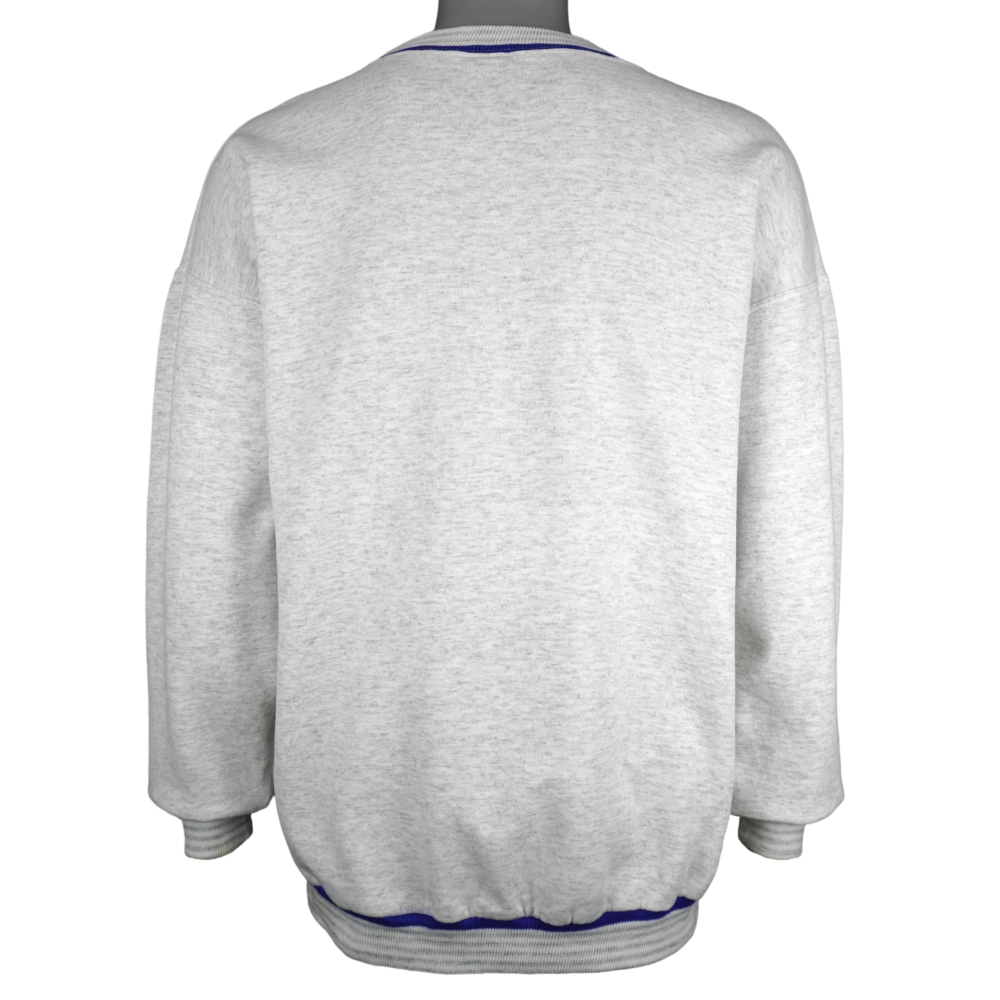 MLB (Wave) - Grey Toronto Blue Jays Crew Neck Sweatshirt 1996 Medium Vintage Retro Baseball
