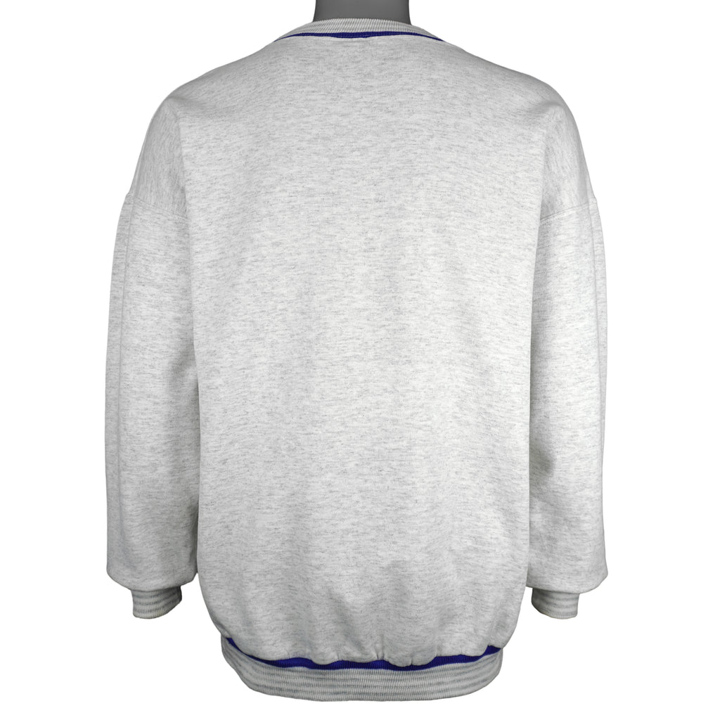 MLB (Wave) - Grey Toronto Blue Jays Crew Neck Sweatshirt 1996 Medium Vintage Retro Baseball