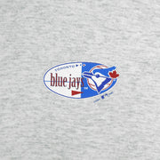 MLB (Wave) - Grey Toronto Blue Jays Crew Neck Sweatshirt 1996 Medium Vintage Retro Baseball
