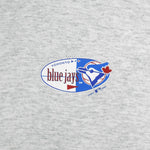 MLB (Wave) - Grey Toronto Blue Jays Crew Neck Sweatshirt 1996 Medium Vintage Retro Baseball