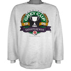 CFL (Penmans) - Saskatchewan Regina Grey Cup Crew Neck Sweatshirt 1995 X-Large Vintage Retro Football