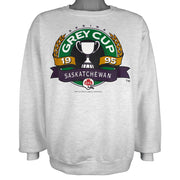 CFL (Penmans) - Saskatchewan Regina Grey Cup Crew Neck Sweatshirt 1995 X-Large Vintage Retro Football