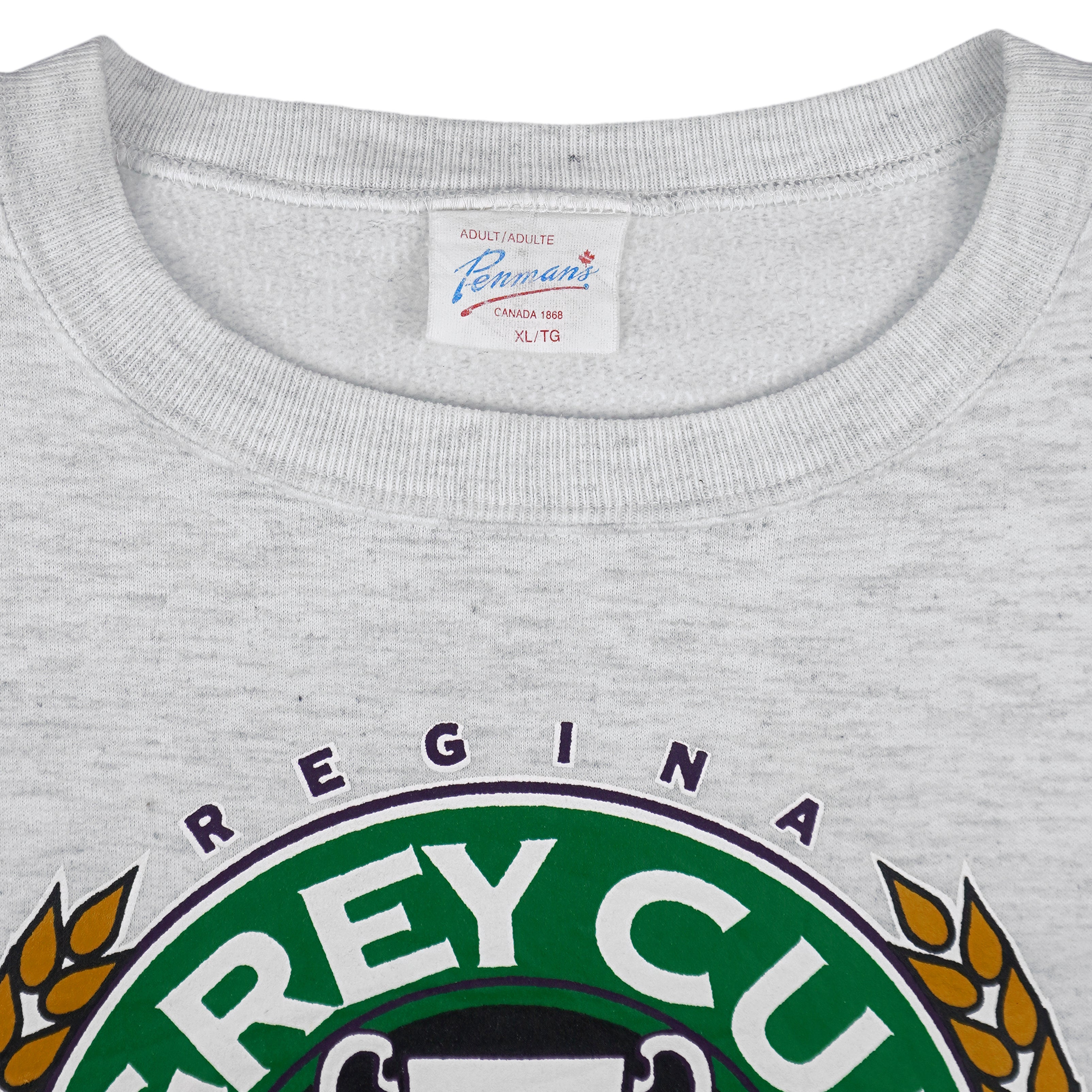 CFL (Penmans) - Saskatchewan Regina Grey Cup Crew Neck Sweatshirt 1995 X-Large Vintage Retro Football