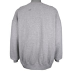 Nike - Grey Big Logo Crew Neck Sweatshirt 1990s Large Vintage Retro