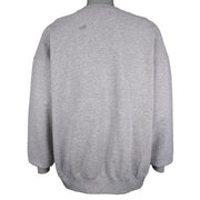 Nike - Grey Big Logo Crew Neck Sweatshirt 1990s Large Vintage Retro