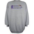NFL (Logo Athletic) - Grey Baltimore Ravens Crew Neck Sweatshirt 1990s 3X-Large Vintage Retro Football
