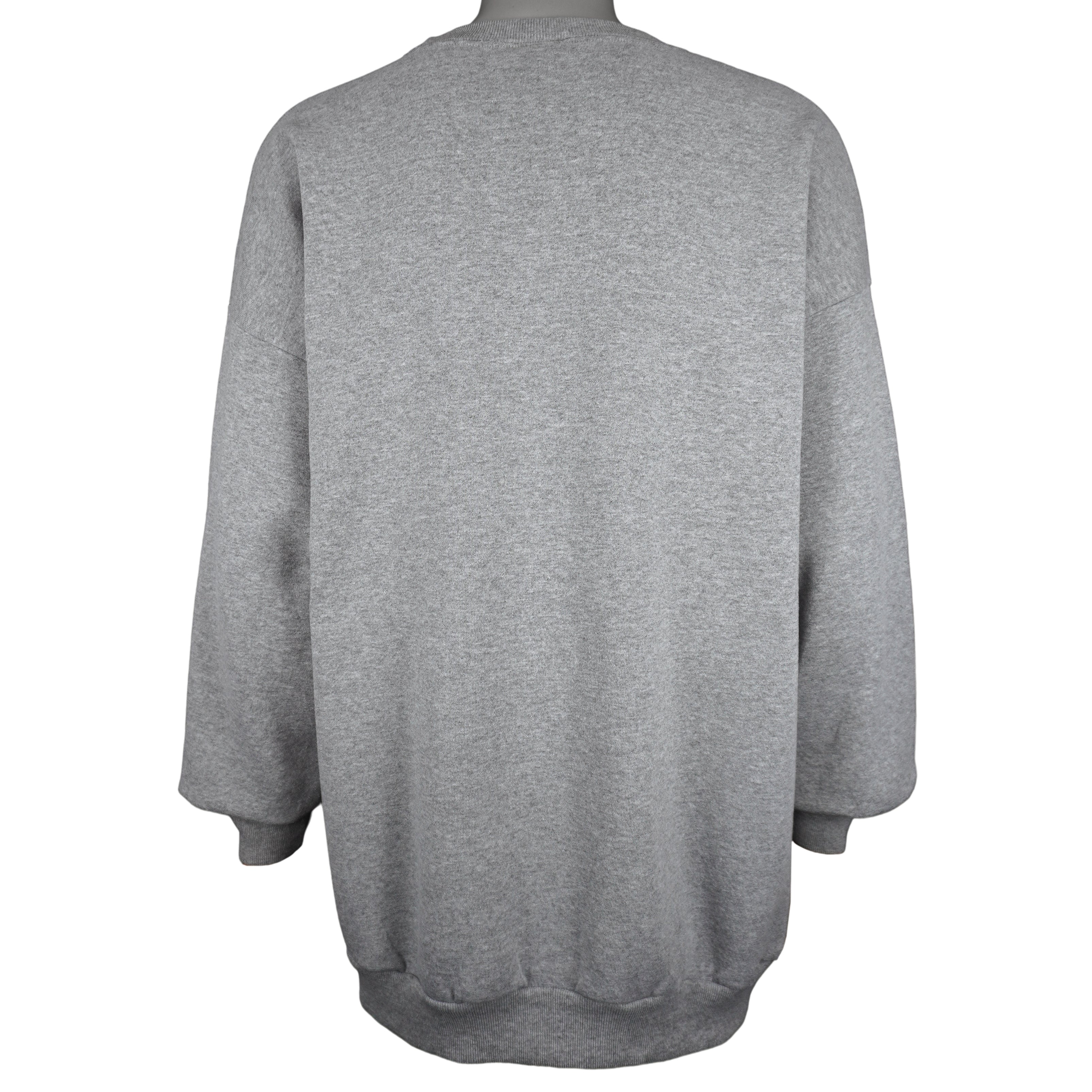 NFL (Logo Athletic) - Grey Baltimore Ravens Crew Neck Sweatshirt 1990s 3X-Large