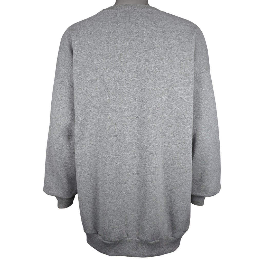 NFL (Logo Athletic) - Grey Baltimore Ravens Crew Neck Sweatshirt 1990s 3X-Large