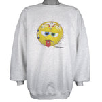Vintage (Hanes) - Smiley Central Crew Neck Sweatshirt 1990s 4X-Large